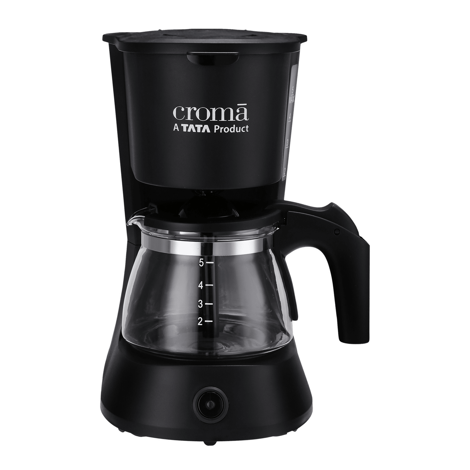 Buy Croma 600 Watt 5 Cups Manual Drip Coffee Maker With Keep Warm Function Black Online Croma 1411